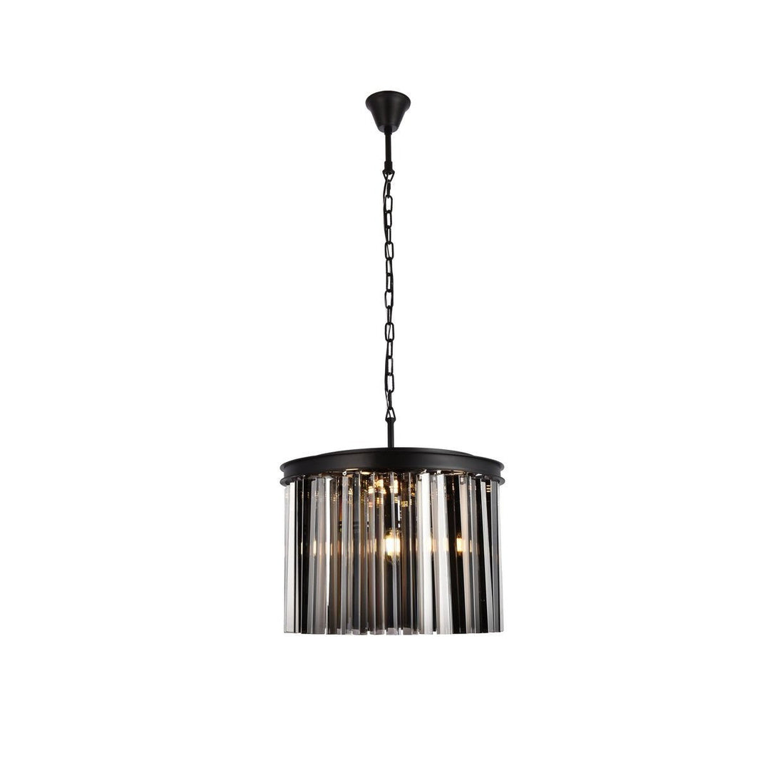 Elegant Sydney 1208D20MB-SS/RC Pendant Light - Matte Black