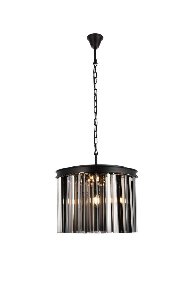 Elegant Sydney 1208D20MB-SS/RC Pendant Light - Matte Black