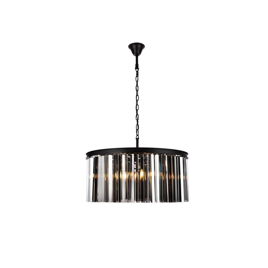 Elegant Sydney 1208D31MB-SS/RC Chandelier Light - Matte Black