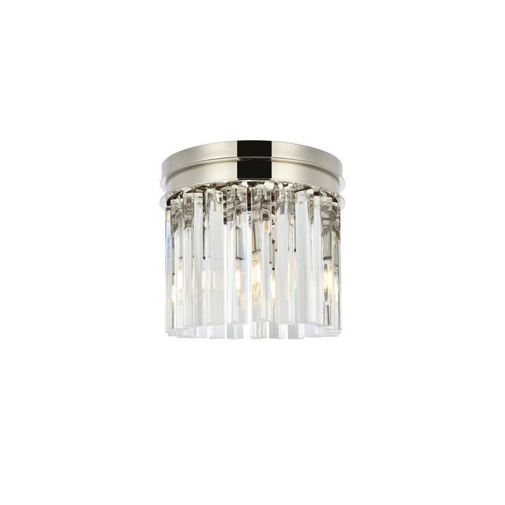 Elegant Sydney 1208F12PN/RC Ceiling Light - Polished Nickel