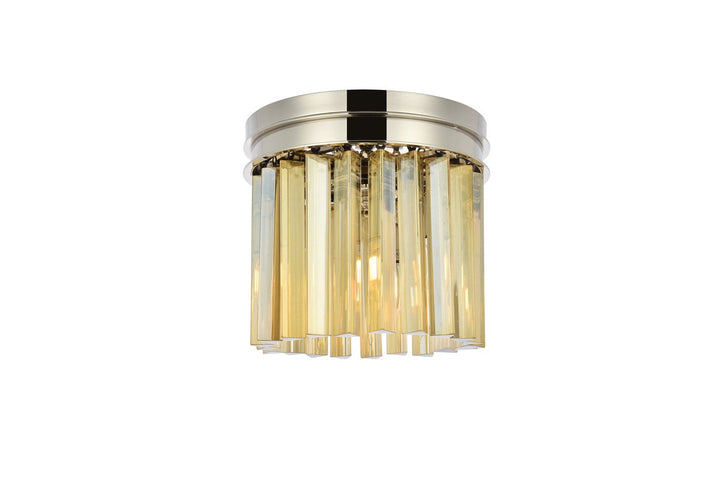 Elegant Sydney 1208F12PN-GT/RC Ceiling Light - Polished Nickel