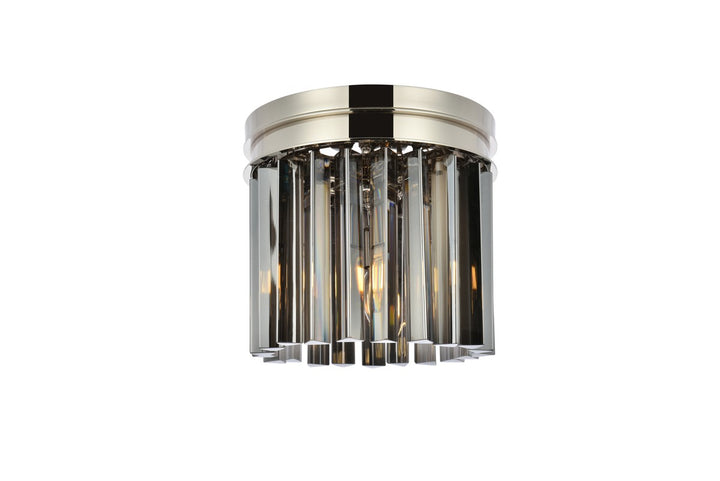 Elegant Sydney 1208F12PN-SS/RC Ceiling Light - Polished Nickel