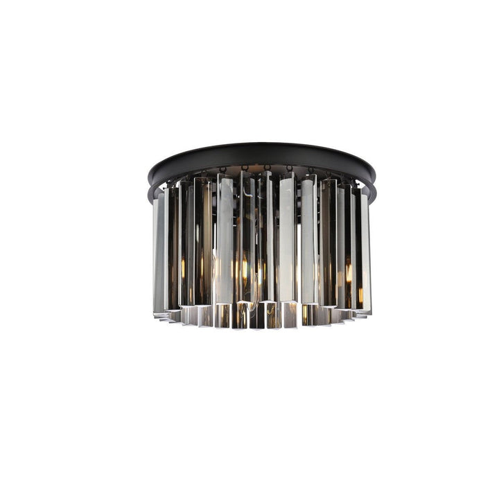 Elegant Sydney 1208F16MB-SS/RC Ceiling Light - Matte Black