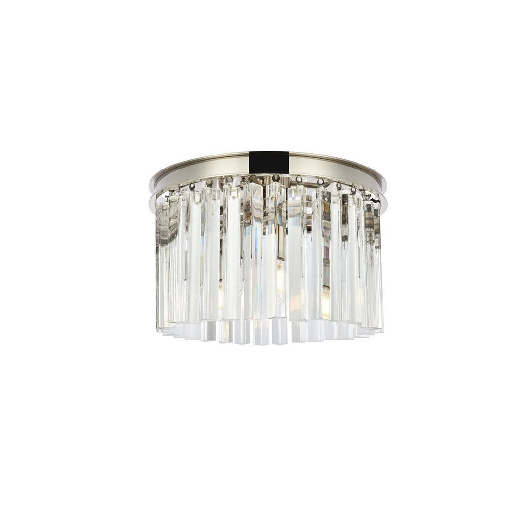 Elegant Sydney 1208F16PN/RC Ceiling Light - Polished Nickel