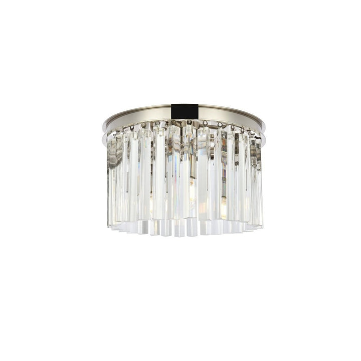 Elegant Sydney 1208F16PN/RC Ceiling Light - Polished Nickel