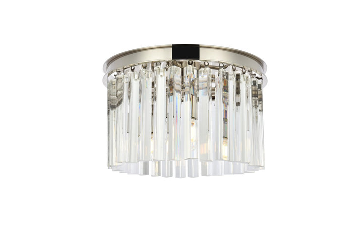 Elegant Sydney 1208F16PN/RC Ceiling Light - Polished Nickel