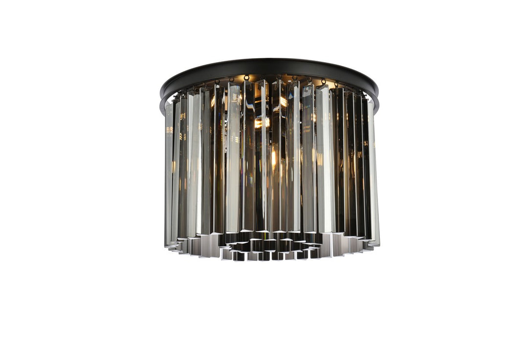 Elegant Sydney 1208F20MB-SS/RC Ceiling Light - Matte Black