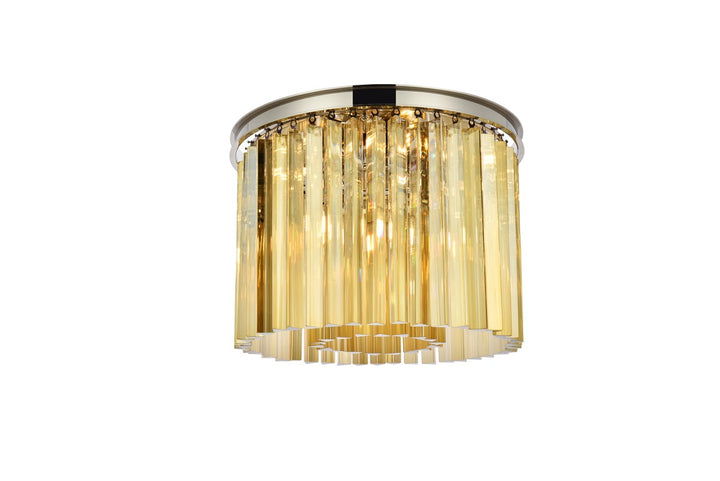 Elegant Sydney 1208F20PN-GT/RC Ceiling Light - Polished Nickel