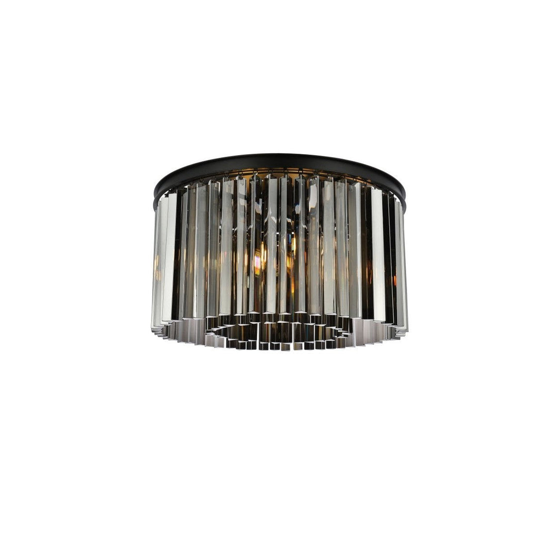 Elegant Sydney 1208F26MB-SS/RC Ceiling Light - Matte Black