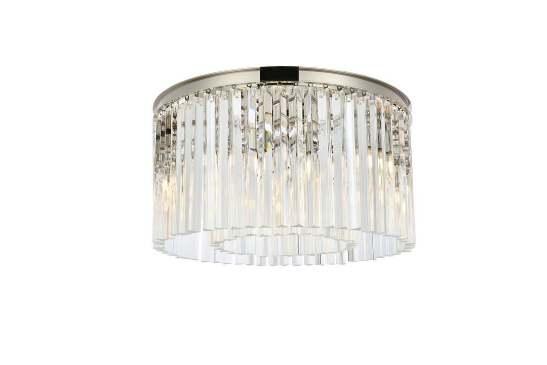 Elegant Sydney 1208F26PN/RC Ceiling Light - Polished Nickel