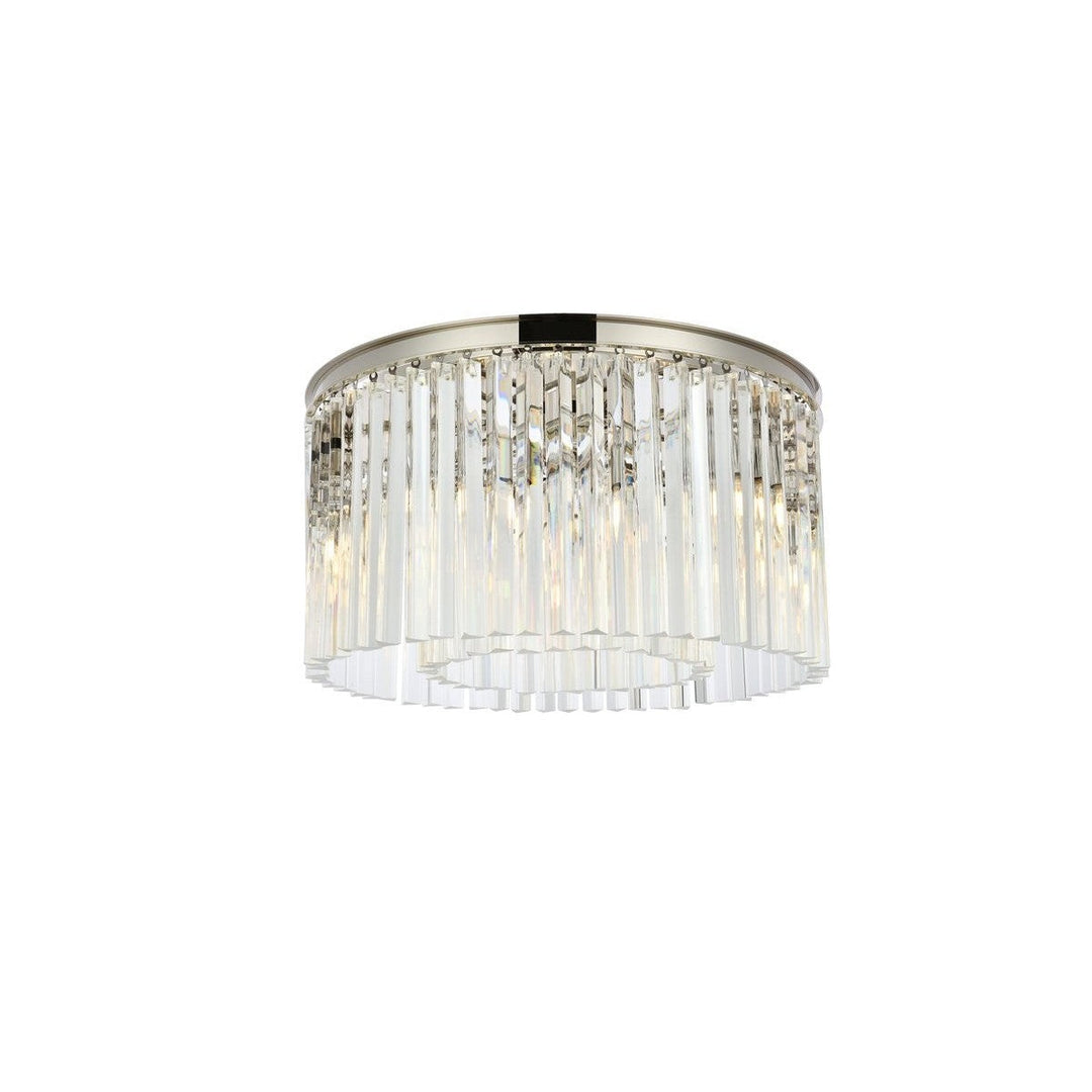 Elegant Sydney 1208F26PN/RC Ceiling Light - Polished Nickel