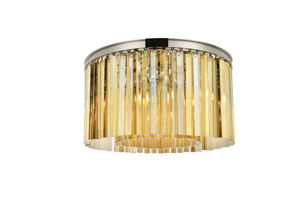 Elegant Sydney 1208F26PN-GT/RC Ceiling Light - Polished Nickel