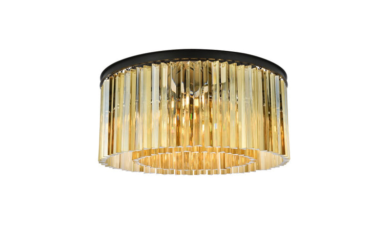 Elegant Sydney 1208F31MB-GT/RC Ceiling Light - Matte Black