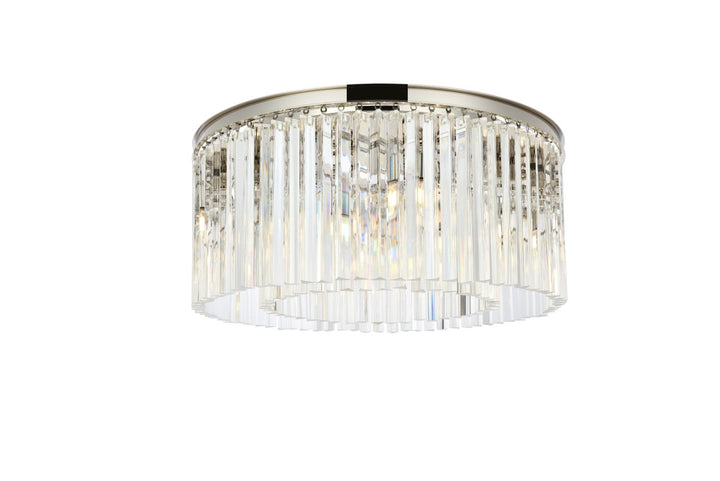 Elegant Sydney 1208F31PN/RC Ceiling Light - Polished Nickel