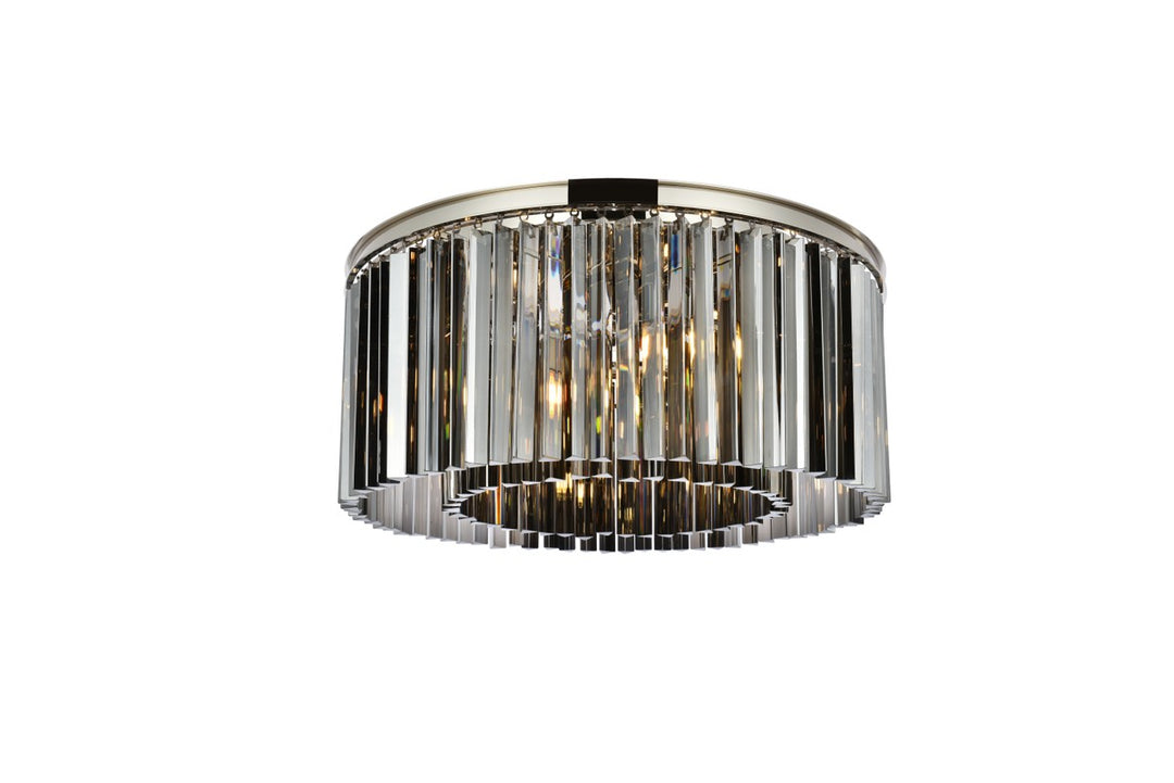 Elegant Sydney 1208F31PN-SS/RC Ceiling Light - Polished Nickel