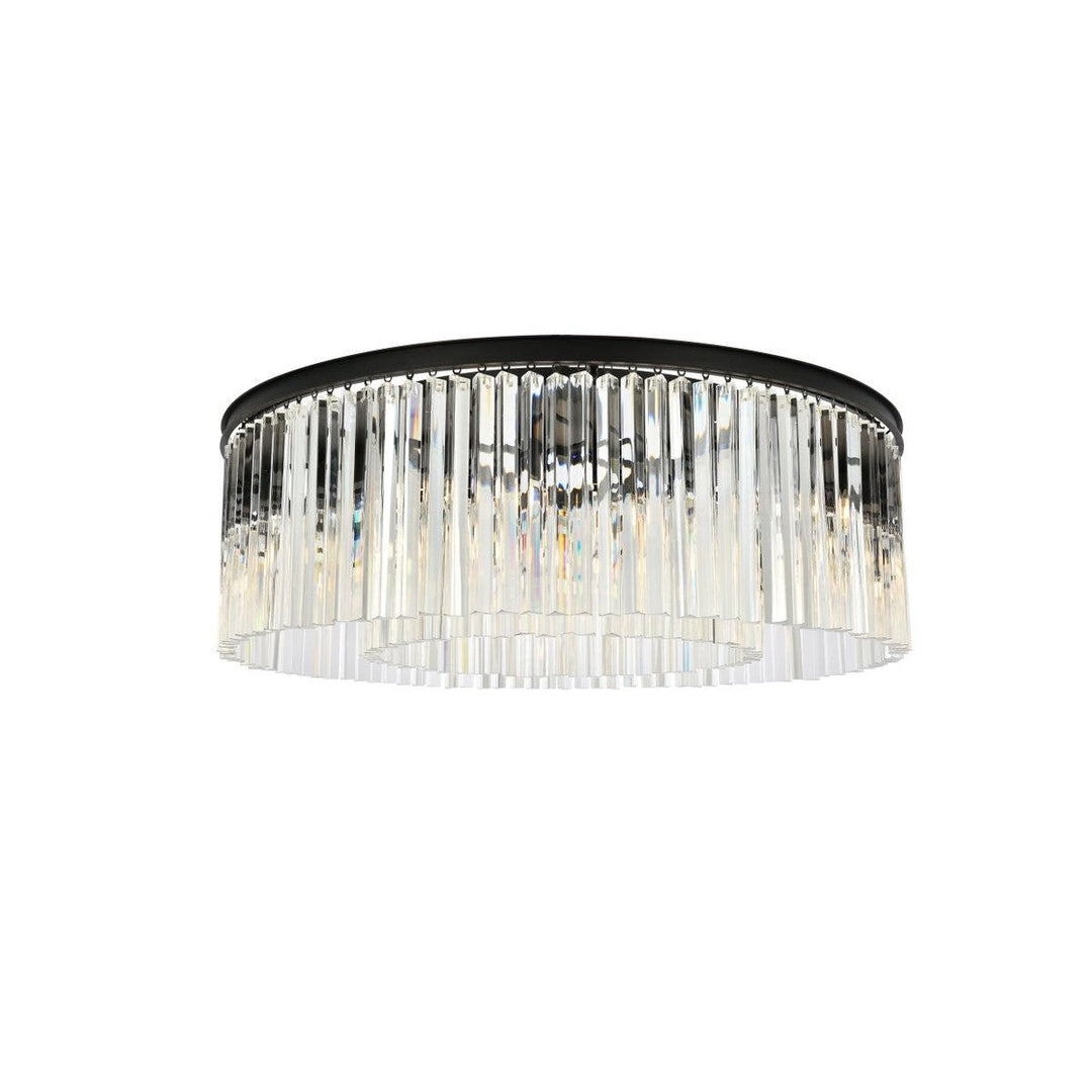 Elegant Sydney 1208F43MB/RC Ceiling Light - Matte Black