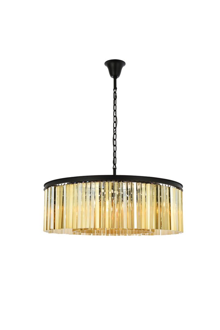 Elegant Sydney 1208G43MB-GT/RC Pendant Light - Matte Black