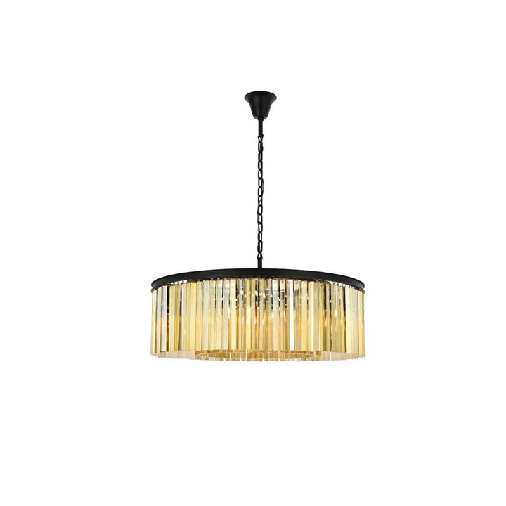 Elegant Sydney 1208G43MB-GT/RC Pendant Light - Matte Black