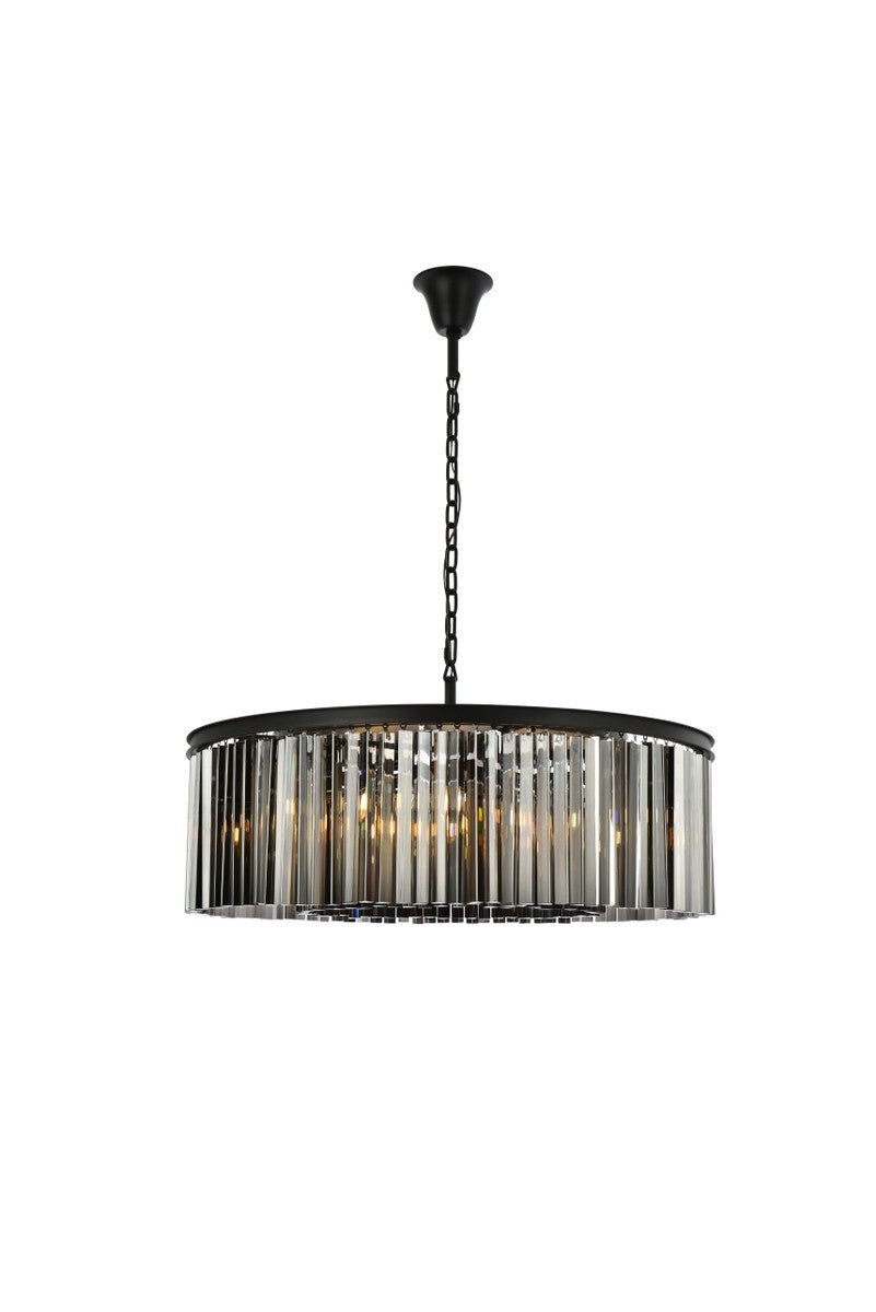 Elegant Sydney 1208G43MB-SS/RC Pendant Light - Matte Black