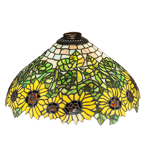 Meyda Tiffany Lighting 65822 Wild Sunflower Shade Lamp Shade Multicolored