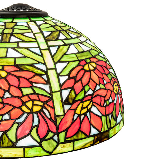 Meyda Tiffany Lighting 65894 Poinsettia Shade Lamp Shade Multicolored