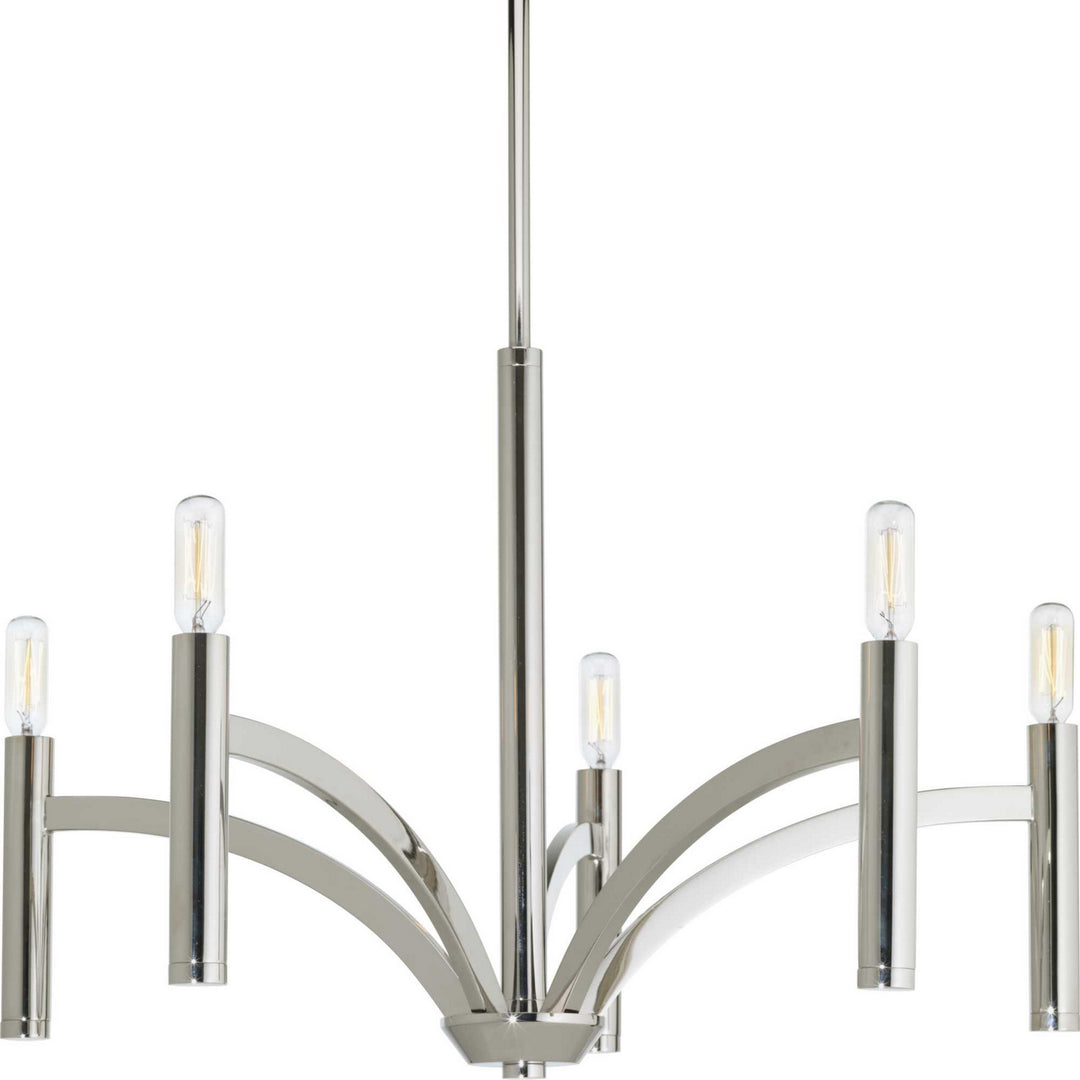 Progress Draper P4718-104 Chandelier Light - Polished Nickel