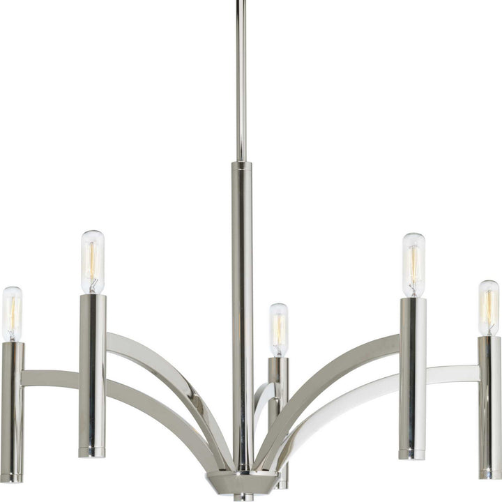 Progress Draper P4718-104 Chandelier Light - Polished Nickel