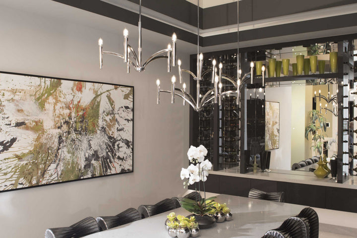 Progress Draper P4719-104 Chandelier Light - Polished Nickel