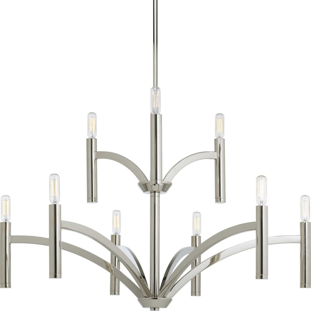 Progress Draper P4719-104 Chandelier Light - Polished Nickel