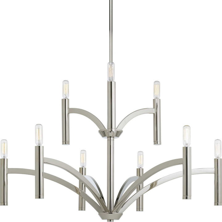 Progress Draper P4719-104 Chandelier Light - Polished Nickel