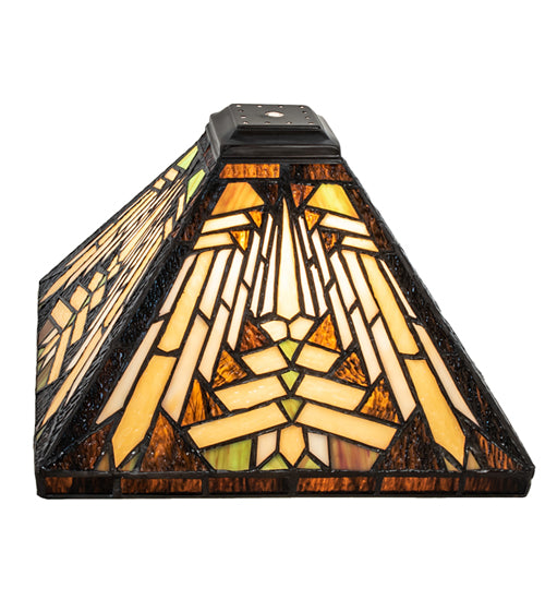 Meyda Tiffany Lighting 65906 Nuevo Mission Shade Lamp Shade Bronze / Dark