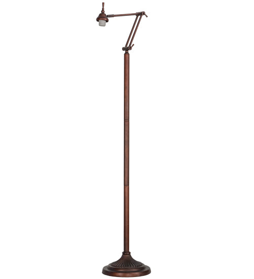 Meyda Tiffany Lighting 65945 Fly Fishing Creek One Light Floor Lamp Base Utility Light Bronze / Dark