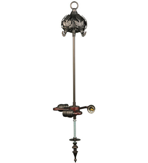 Meyda Tiffany Lighting 65963 Iris Three Light Hardware Utility Light Bronze / Dark