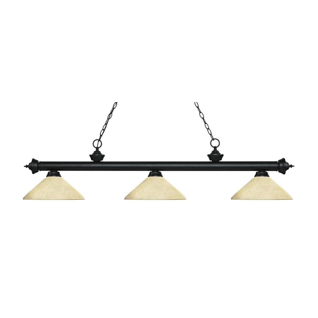 Z-Lite Riviera 200-3MB-AGM14 Pendant Light - Matte Black