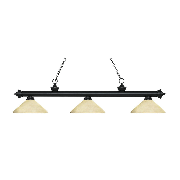 Z-Lite Riviera 200-3MB-AGM14 Pendant Light - Matte Black