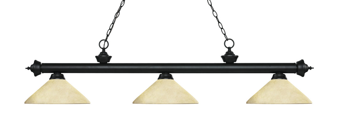 Z-Lite Riviera 200-3MB-AGM14 Pendant Light - Matte Black