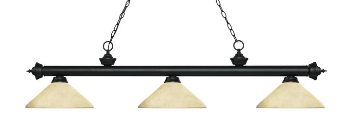 Z-Lite Riviera 200-3MB-AGM14 Pendant Light - Matte Black