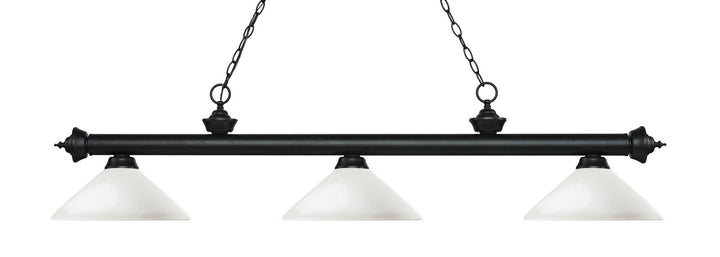 Z-Lite Riviera 200-3MB-AMO14 Pendant Light - Matte Black