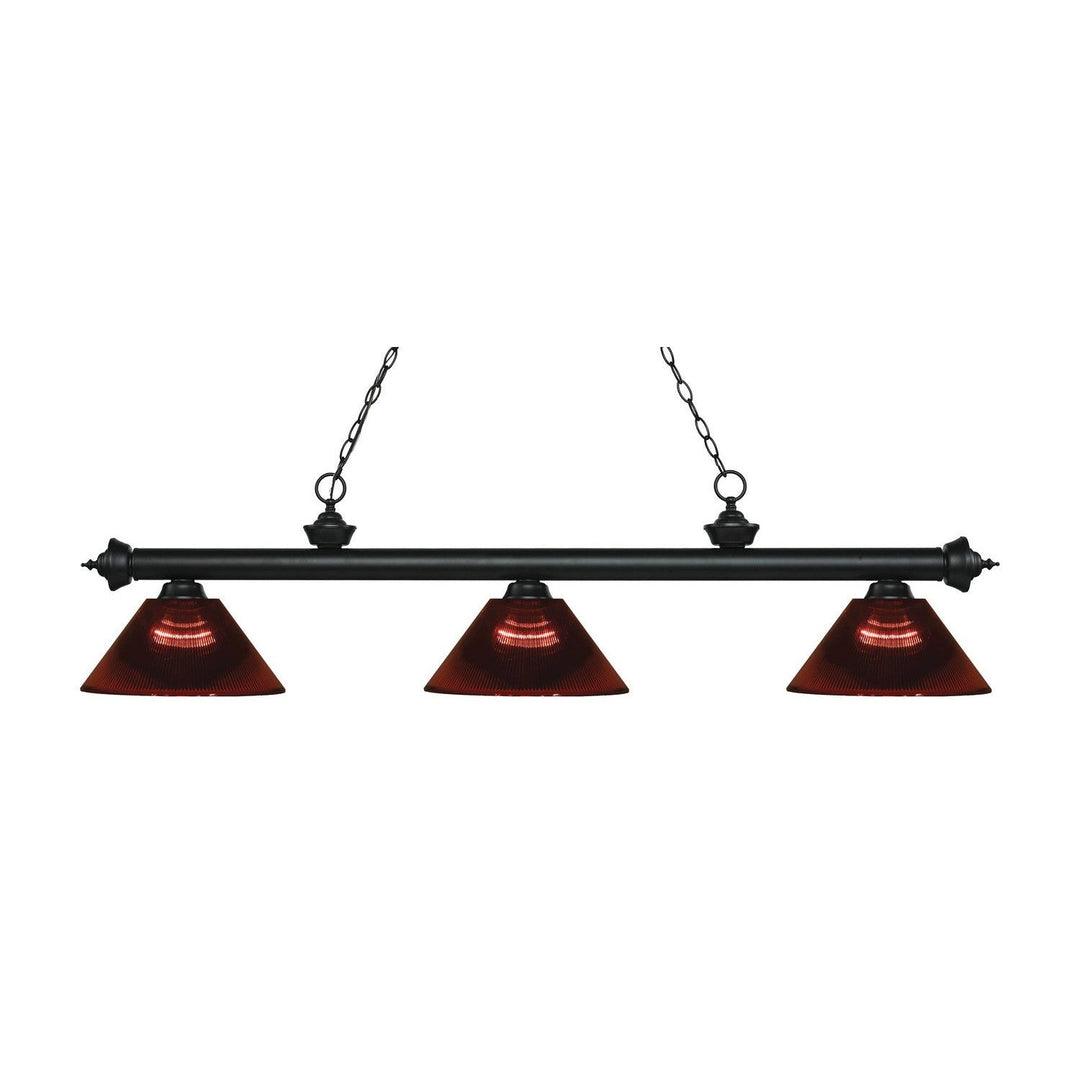 Z-Lite Riviera 200-3MB-ARBG Pendant Light - Matte Black