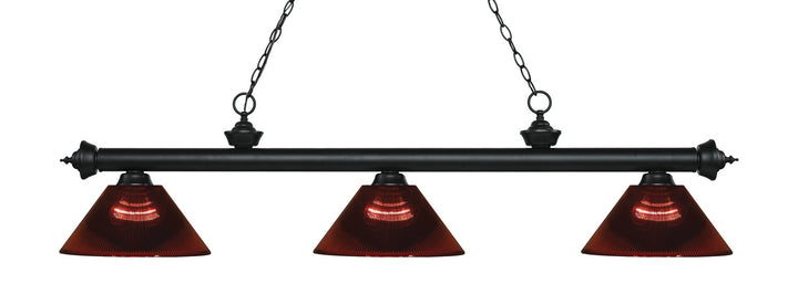 Z-Lite Riviera 200-3MB-ARBG Pendant Light - Matte Black