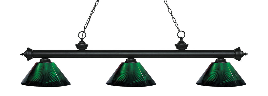 Z-Lite Riviera 200-3MB-ARG Pendant Light - Matte Black