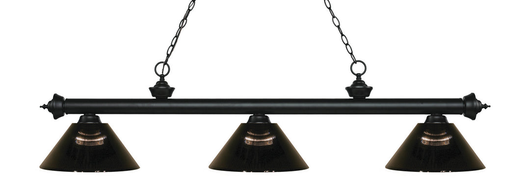 Z-Lite Riviera 200-3MB-ARS Pendant Light - Matte Black