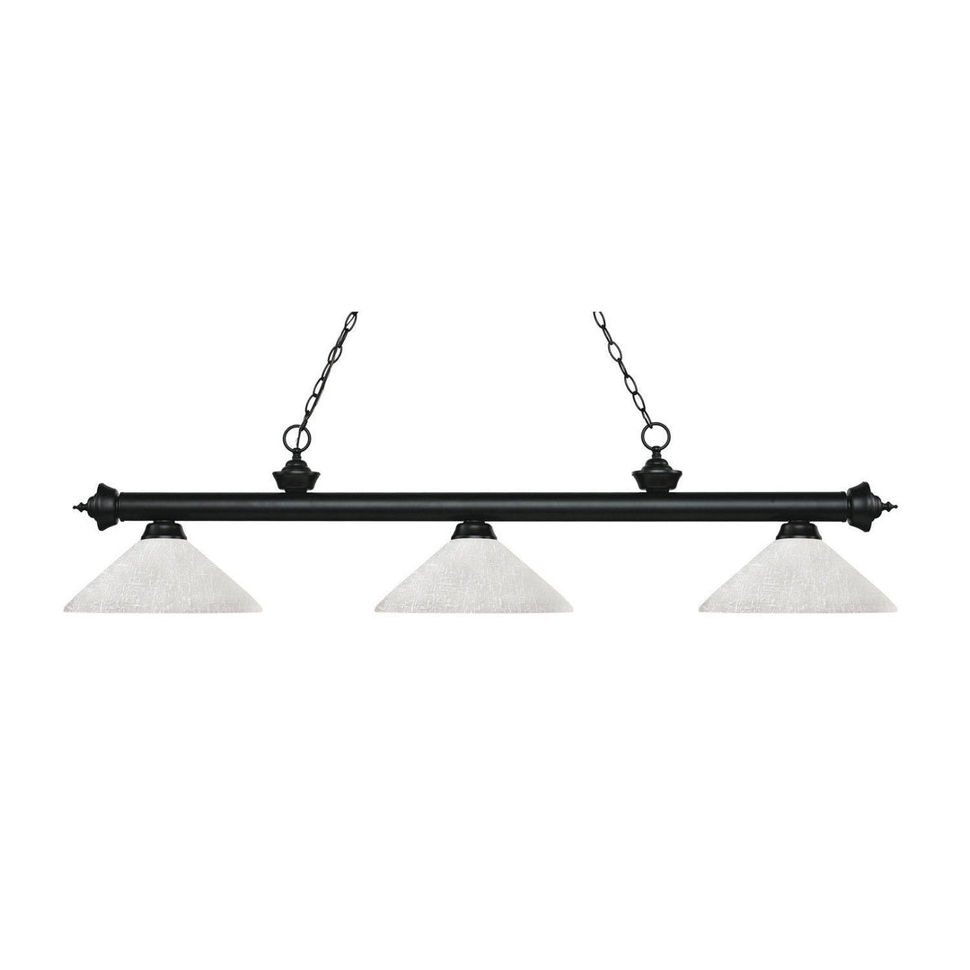 Z-Lite Riviera 200-3MB-AWL14 Pendant Light - Matte Black