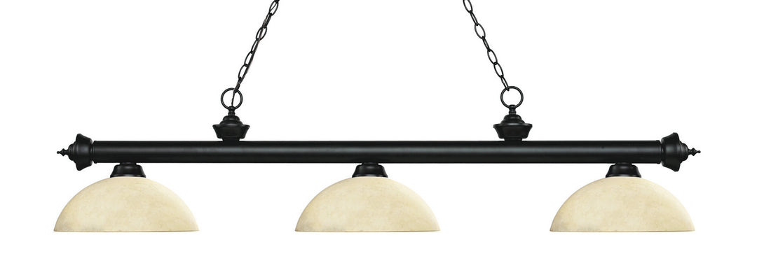 Z-Lite Riviera 200-3MB-DGM14 Pendant Light - Matte Black