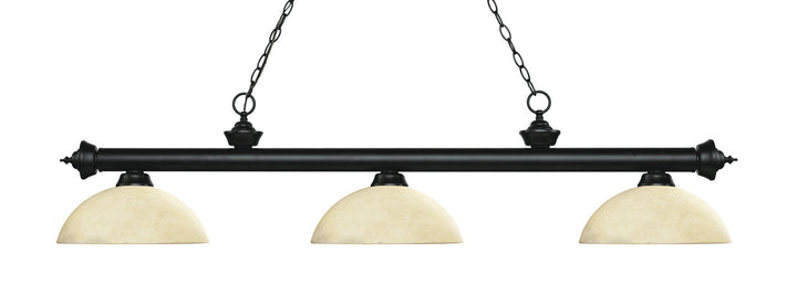 Z-Lite Riviera 200-3MB-DGM14 Pendant Light - Matte Black
