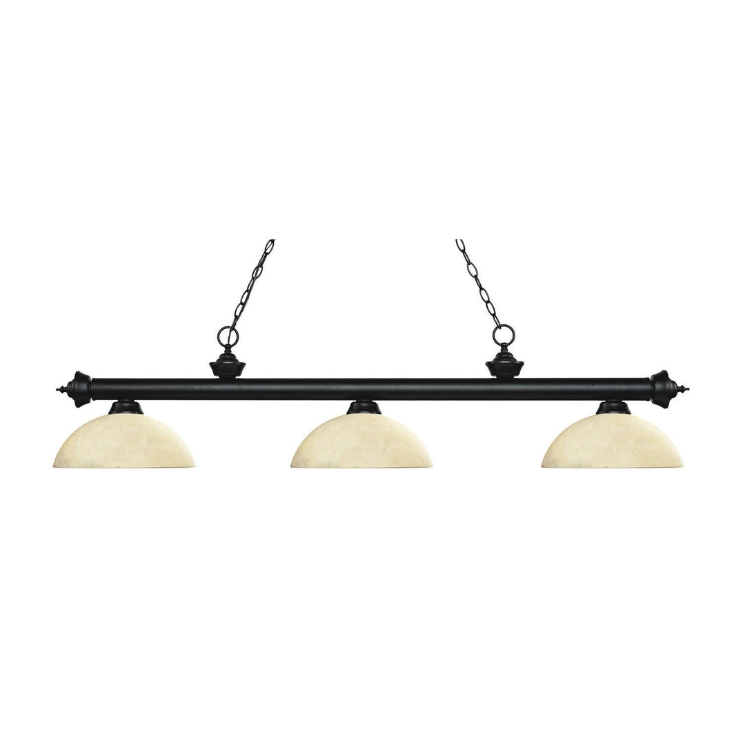 Z-Lite Riviera 200-3MB-DGM14 Pendant Light - Matte Black