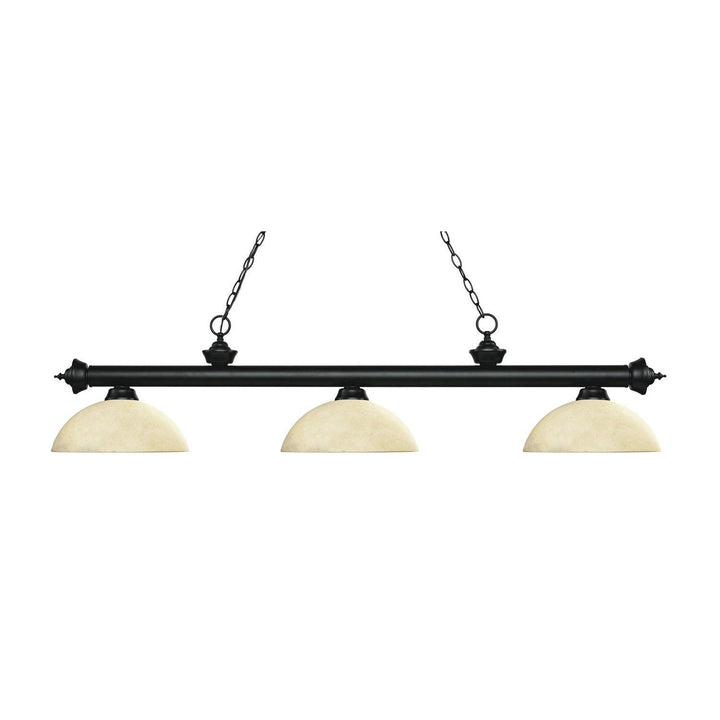 Z-Lite Riviera 200-3MB-DGM14 Pendant Light - Matte Black