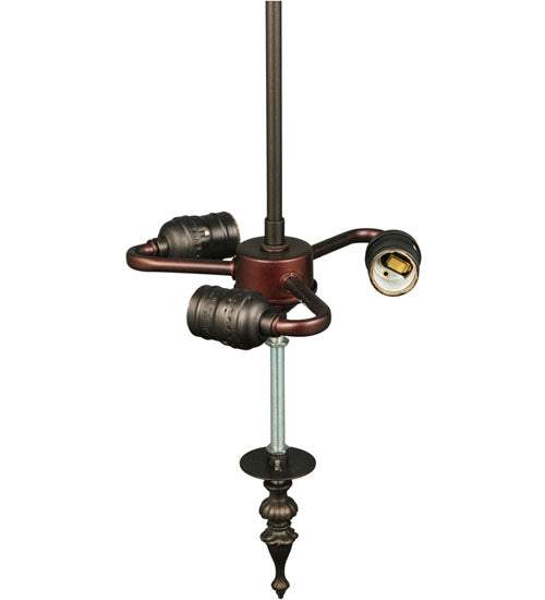 Meyda Tiffany Lighting 65963 Iris Three Light Hardware Utility Light Bronze / Dark