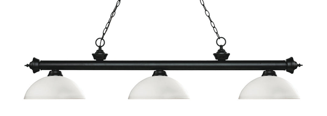 Z-Lite Riviera 200-3MB-DMO14 Pendant Light - Matte Black
