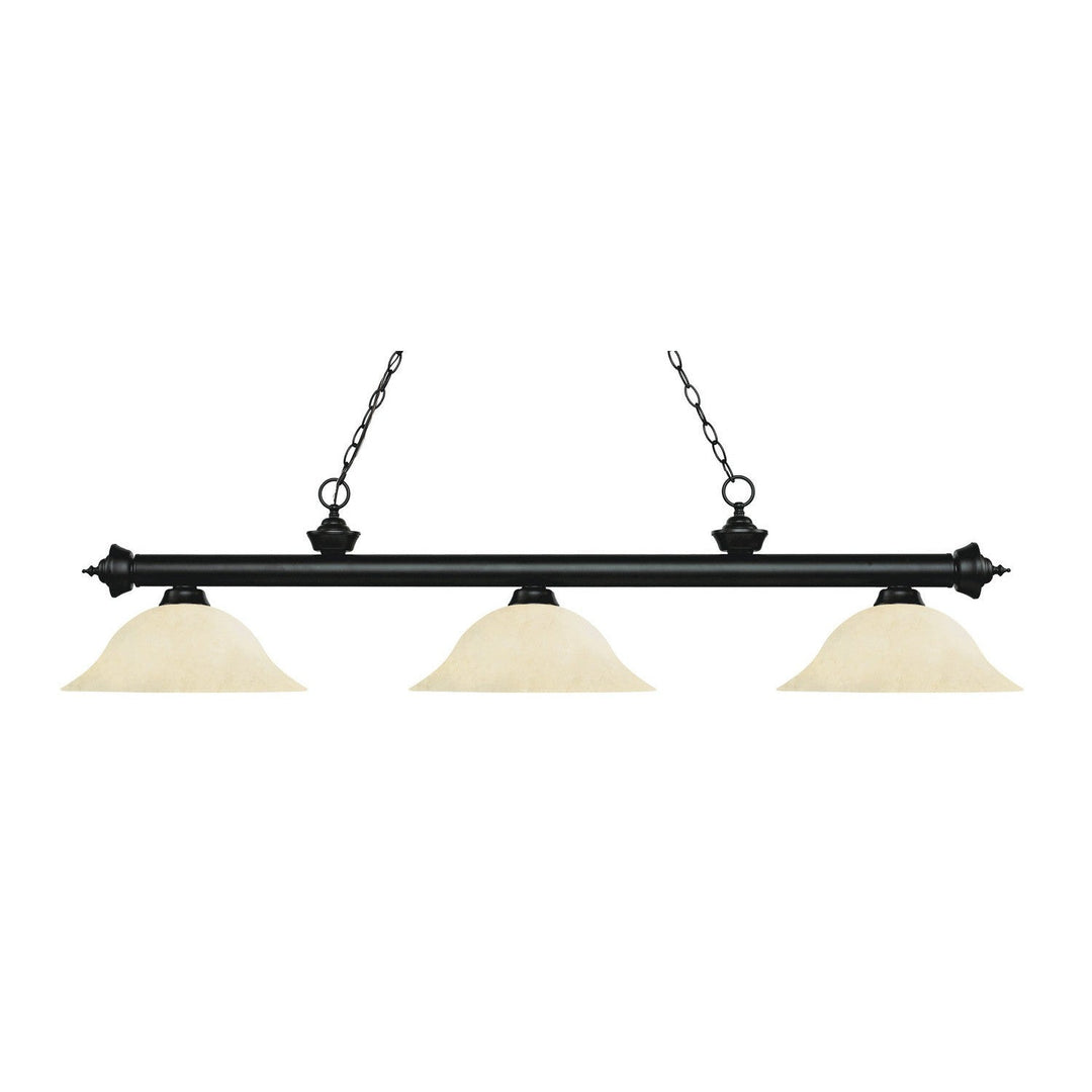 Z-Lite Riviera 200-3MB-GM16 Pendant Light - Matte Black